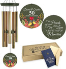 ASTARIN 50th Anniversary Wind Chimes Personalized, 30"/36" Deep Tone Wind Chimes for Wife Husband Parents, Romantic Souvenirs for Men Women Couple by CozyNest Decor