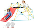 VEVOR Climbing Dome, 8FT Geometric Dome Climber with Slide, Jungle Gym Supports 600LBS and Easy Assembly for Kids 3 to 9 Years Old, with Climbing Grip, Outdoor and Indoor Play Equipment for Kids by TinyTreasures Baby Boutique