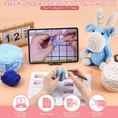 Crochet Animal Kit – 10in Adorable MOOSE, Amigurumi Crochet Kit For Intermediate Advanced level, Kids Knitting Kit with Detailed Videos Tutorials, Yarn, Crochet Hook, Best Gift For Crochet Lovers by TinyTreasures Baby Boutique