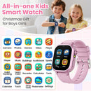 Waterproof Smart Watch for Kids Girls Ages 5-12 with 39 Games, HD Camera, Video, Music, Habit Tracking, Alarm, Pedometer, Kids Smart Watch Chrismars Birthday Gift for Girls Age 5 6 7 8(Pink) by TinyTreasures Baby Boutique