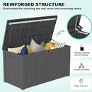 150Gal Outdoor Deck Box Waterproof, Lager Patio Storage Box Indoor and Outdoor Use, Lockable Resin Storage Bin for Patio Furniture Cushions Garden Tools, Package Delivery,UV Resistant-Black by GreenHaven Gardens