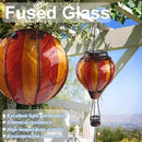 Hot Air Balloon Solar Lantern with Flickering Flame Hanging Solar Lanterns Outdoor Lights Waterproof Lanterns Decorative Garden Patio Yard Party Decor Orange and Red by GreenHaven Gardens