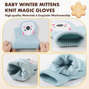 Baby Winter Mittens Toddler Stretch Knit Gloves Magic Warm Glove for Baby Boys Girls by TinyTreasures Baby Boutique