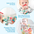Carseat Toys Hanging Car Seat Toys for Babies 0-6 Months Boy Girl, Mermaid Stroller Toy Newborn Infant Sensory Baby Toy 0-6 Months with Music Rattle Teether, Gift for 0 3 6 9 12 Months by TinyTreasures Baby Boutique
