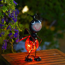 Solar Ladybug Garden Lantern Waterproof LED Ladybug Solar Lights Outdoor Decorative Tabletop Lanterns Lamp for Yard Patio Table Decoration by GreenHaven Gardens