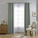NICETOWN Room Darkening Curtains for Nursery, Grommet Thermal Insulated Light Blocking Window Treatments Sound Reducing for Bedroom, W37 x L72, 2 Panels, Sage Green by TinyTreasures Baby Boutique