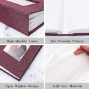 Vienrose Photo Album 4x6 100 Pages Photos Linen Cover Picture Book with Front Window for Baby Wedding Children by TinyTreasures Baby Boutique