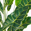 Melorca&Guilla Artificial Plants 2PCS 30“ Fake Taro Plants,Large Faux Plant,Artificial Grass Greenery Shrubs Bushes for Garden Porch Window Box Shop Office Home Décor by CozyNest Decor