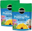 Miracle-Gro Moisture Control Potting Mix 8 qt., Protects Against Over and Under Watering Container Plants, 2-Pack by GreenHaven Gardens
