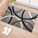 Rugshop Modern Wavy Circles Design Area Rug 2' x 3' Gray by TinyTreasures Baby Boutique