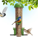 LONA Bird Feeders for Outdoors, Tube Feeder Weatherproof with Multiple Hanging Methods, Wild Bird Feeding Silo for Outside, 3 Port by CozyNest Decor