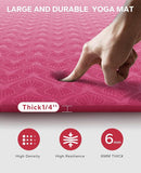 HAPBEAR Extra Large Yoga Mat - 72"x48"/78"x54", 1/4" & 1/3" Thick, Non-Slip, Durable, Eco-Friendly, Wide Exercise Mat for Home Workouts, Yoga, Pilates, Stretching, Meditation (Barefoot Exercise) by TinyTreasures Baby Boutique