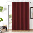 Joydeco Custom Blackout Curtains for Bedroom, 1 Panel Room Darkening Curtains & Drapes for Living Room Window Rod Pocket Back Tab (Custom Size,Burgundy Red) by TinyTreasures Baby Boutique