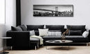 DJSYLIFE- Philadelphia Skyline Wall Art,Black and White Stretched Canvas Wall Art Prints for Bedroom or Office Decoration, Ready to Hang 13.8"x47.3" by CozyNest Decor