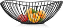 Metal Wire Fruit Basket, Black Fruit Bowl for Kitchen Counter, Fruit Holder Stand Storage Baskets for Countertop, Home Decor, Table Centerpieces, Vegetable Bowls for Fruits, Veggies, Snacks (Black) by CozyNest Decor