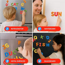 JoyCat Silicone Alphabet Magnetic Letters, 26 Uppercase ABC Fridge Magnets for Toddlers 1-3 & Kids, Baby Learning Refrigerator Toy Set, Preschool Birthday Gifts for Boys & Girls (Vibrant Color) by TinyTreasures Baby Boutique