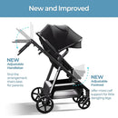 Mompush Baby Stroller, Convertible 2-in-1 with Bassinet Option, Infant Car Seat Compatible, Includes Adapter - Sturdy Full-Size Infant Stroller for Family Adventures by TinyTreasures Baby Boutique