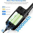 Walkie-Talkies for Kids Rechargeable Walkie Talkie for Adults Long Range FRS 2 Way Radio 3 Pack with Lanyard Battery 4 Miles NOAA USB, Family Toys for 3-12 Year Old Girls Boys Toddlers Camping by TinyTreasures Baby Boutique