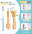 BFWood Laundry Stain Brush, Natural Soft Boar Bristles, Removes Tough Stains from Delicate Fabrics Like Knits, Cotton, and Linens, Gentle on Fabrics, No Damage by CozyNest Decor