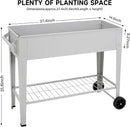 𝐑𝐚𝐢𝐬𝐞𝐝 𝐆𝐚𝐫𝐝𝐞𝐧 𝐁𝐞𝐝 𝐎𝐮𝐭𝐝𝐨𝐨𝐫 Elevate Herb Garden Planter Box Outdoor Raised Planter Box with Legs On Wheels for Vegetables Flower Tomato Patio Backyard by CozyNest Decor