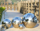 Nerien Gazing Ball, 2 Inch Stainless Steel Garden Mirror Globe, Polished Ornament Sphere, Hollow Floating Reflective Hemisphere, for Home Outdoor Pond Housewarming Swimming Decoration, Silver, 5pcs by GreenHaven Gardens