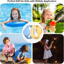 Waterproof Airtag Bracelet,2 Pack Luminous Hidden Airtag Wristband,Anti-Lost Silicone Air tag Holder Case,Air-tag Case Cover Watch Band GPS Tracker-Blue+Yellow by TinyTreasures Baby Boutique