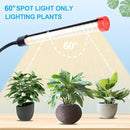 6-Head Grow Lights for Indoor Plants with Stand 54W, LED Plant Grow Light for Tall Houseplants, Bonsai Tree, Full Spectrum Growing Lamp with 4,8,12 Hr Timer, 24"-64" Adjustable Height by GreenHaven Gardens