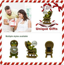 Funoasis Garden Outdoor Frog with Solar Powered Lamp Unique Gifts for Mom Outside Decor for Lawn Balcony Home Ornaments by GreenHaven Gardens