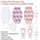 KingKam Baby Breastmilk Popsicle Molds & Baby Fruit Feeder (2 Pack), Baby Food Freezer Tray Storage Containers, Silicone Pacifier Feeder and Teether by TinyTreasures Baby Boutique