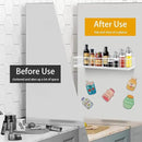 Magnetic Basket, Magnetic Shelf for Fridge, Magnetic Spice Rack for Refrigerator Wire Mesh Magnetic Organizer Holder Accessories for Office Kitchen Classroom Storage,White, 9.44" x 4" x 1.77" by CozyNest Decor