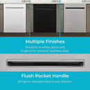 Kenmore 24" Built-In Dishwasher - UltraWash Plus, SmartWash, Accela Wash, Sanitize Rinse, TurboDry, and Removable Third Rack - 15 Place Settings - 49 DBA - ENERGY STAR Certified - Stainless Steel by CozyNest Decor