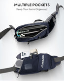 WATERFLY Fanny Pack Waist Bag: Hiking Water Bottle Holder with Strap Waist Pack for Women Men Hydration Hip Packs for Running Walking Traveling-Navy Blue by TinyTreasures Baby Boutique