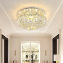 Mini Chandelier Modern Crystal Chandeliers for Hallway Light Fixture LED Flush Mount Ceiling Light Dimmable Lamp for Dining Room Living Room Bedroom by CozyNest Decor