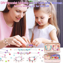 Charm Bracelet Making Kit with Bracelet Organizer Box Beads Mermaid Pendants for Jewelry Making DIY Craft Kit for Birthday Gifts Valentine Christmas by TinyTreasures Baby Boutique