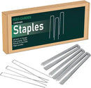 FEED GARDEN 12 Inch 100 Pack Galvanized Landscape Staples 11 Gauge Anti-Rust Garden Stakes Landscaping Fabric SOD Pins Yard Stakes for Weed Barrier Fabric by CozyNest Decor