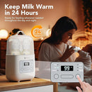 Bottle Warmer, HIYAKOI Fast Baby Bottle Warmer for Breastmilk with Smart Temperature Control, Keep 24H, Sterili-zing, Heat Baby Food, Thaw, Double Bottle Warmer for All Bottles by TinyTreasures Baby Boutique