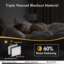 MIULEE Pure White Room Darkening Curtains for Bedroom Living Room 63 Inches Long 2 Panels, Thermal Insulated Energy Saving Drapes Solid Grommet Top Noise Reducing Window Treatments 40x63 Inch by TinyTreasures Baby Boutique