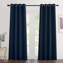 NICETOWN Navy Blackout Curtains 84 inch Length 2 Panels, Grommet Thermal Insulated Window Treatments Light & Sound Reducing Drapes for Living Room/Bedroom, W46 x L84 by TinyTreasures Baby Boutique