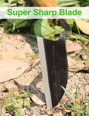 TOYPOPOR Japanese Weeding Sickle Hoe, Gardening Tools, Weed Remover, Hand Weed Cutter, Kama Twisted Scythe with High Carbon Steel Blade for Cutting Grass, Soil loosening, harvesting, Digging by GreenHaven Gardens