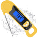 Meat Thermometer Digital, Instant Read Food Thermometer Waterproof with Backlight for Cooking, Deep Fry, BBQ, Grill, Smoker and Roast (Yellow) by TinyTreasures Baby Boutique