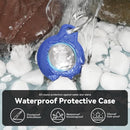 Upgrade Waterproof 2 Pack Airtags Holder with Apple Airtags Keychain, Hard PC Air Tag Case, Anti-Scratch & Shock Air tag Holder, Men's Women's Keyrings & Keychains-Blue+Grey by TinyTreasures Baby Boutique