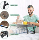 2 Pack Bed Tray Table Breakfast Trays Serving Tray Bamboo Bed Laptap Floding Legs with Handles and Phone Holders by CozyNest Decor