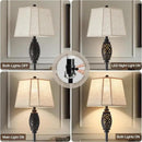 Luvkczc Vintage Floor Lamp with Cutout Design & Glowing Light - Resin Elegant Standing Lamp for Living Room, Bedroom, Office (Includes Bulb) by CozyNest Decor