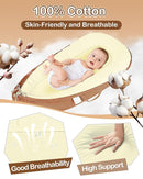 Baby Lounger - Infant Lounger for Newborn 0-24 Months, Pure Cotton Breathable Baby Nest Lounger Cover, Newborn Essentials for Baby Boys & Girls, Portable Baby Lounger for Home and Travel by TinyTreasures Baby Boutique