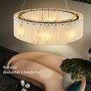Alabaster Chandeliers D23in Round Chandeliers for Dining Room Small Chandelier Light Fixture for Kitchen Living Room Foyer Entryway Hallway by CozyNest Decor