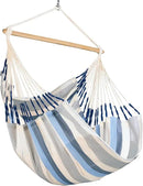 LA SIESTA® - Medium Basic Domingo Hammock Swing Chair - Weather & Tear Resistant Hanging Hammock Chair - Indoor Outdoor Hammock Chair Swing - Patio Porch Bedroom Hanging Chair - Max 250 Lbs, Sea Salt by GreenHaven Gardens