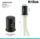 KRAUS Dishwasher Air Gap in Matte Black, KAG-1MB by CozyNest Decor