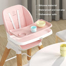 8 in 1 Highchair, Convertible Wooden Baby High Chair with Tray, Adjustable High Chair for Babies and Toddlers, Easy to Clean, Grow with Family|Booster|Learning Table|High Stool by TinyTreasures Baby Boutique
