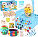 Insnug Mini Kids Pottery Wheel: Complete Painting Kit for Beginners with Modeling Clay and Sculpting Tools, Arts & Crafts Small Banding Wheel for Pottery, Tiny Pottery Wheel for Kids Age 8-12, 10-13 by TinyTreasures Baby Boutique