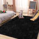 Black Area Rug, 5x7, Soft Plush for Living Room, Bedroom & Nursery, Non-Slip Indoor Carpet for Study, Kids Room Decor by TinyTreasures Baby Boutique